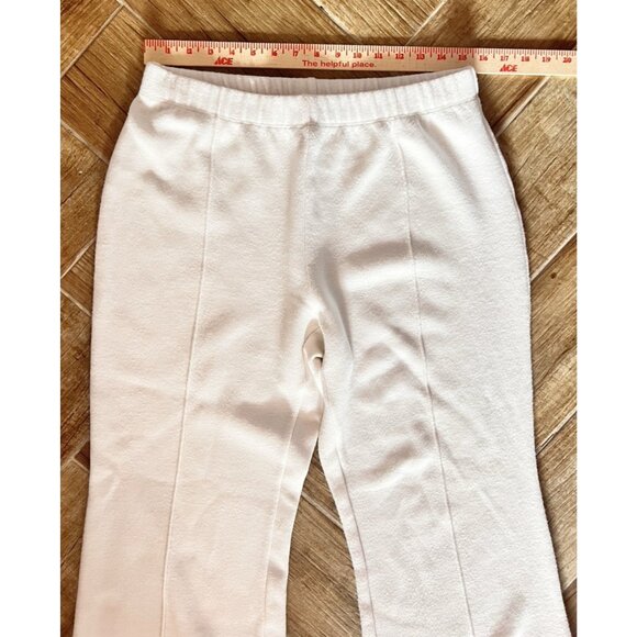 EDAS Size 16 Sweat Pants Winter White Upscale Made In Italy 32”x 29”L Casual - Picture 9 of 14